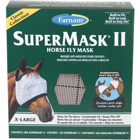 Farnam SuperMask® II — Fly Mask Without Ears (Large Horse) | Hay Farm